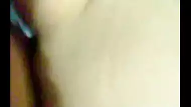 Amateur teen babe gives blowjob before riding lover