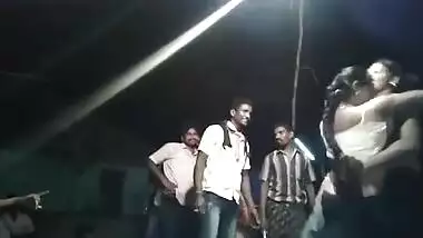 Indian MILFs with naked tits come to the dancefloor to the porn party