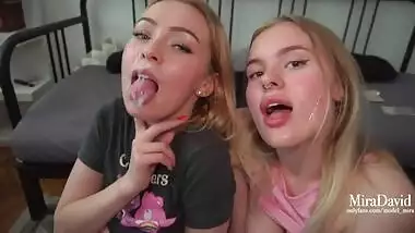 Horny teens wanted to gets hard fuck - Amateur Foursome - MiraDavid x Lis Evans