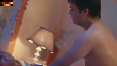 Indian beautiful milf stepmom seduced by neighbour stepson infront of step father massage her big tits and fucked doggy style anal creampie real Hindi