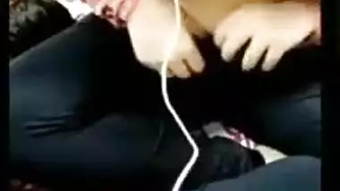 Boy insists that Indian chick has to pull T-shirt up and show XXX boobs
