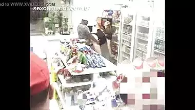 Store Owner Having Anal Sex Recorded In CCTV Camera