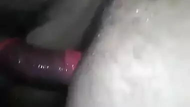 XXX sized penis nails Desi girl's pussy close-up in first-person MMS