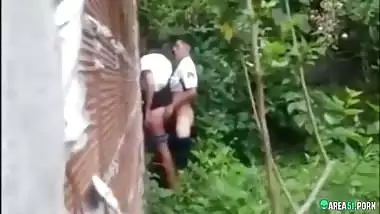 Outdoor sexy school Tamil girl caught has sex with BF, Desi mms sex