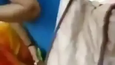 Mallu aunty hot boobs show