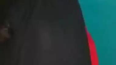 Husband is out of town so shameless Desi MILF makes XXX show with boobs