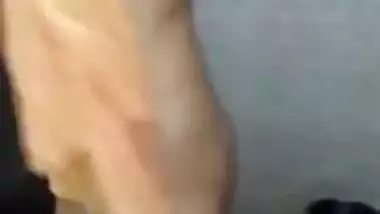 Desi wife nude bathing and hubby recording with clear Hindi Conversation