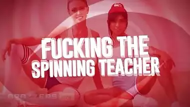 Brazzers - Busty Dee Williams & Petite Ember Snow Catch Xander Corvus Masturbate While They Work Out