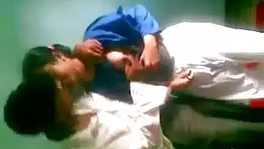 cute college student boobs and pussy is enjoyed by her classmate in the class