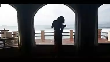 Horny girl in red bra and saree part 2 sexy make u cum