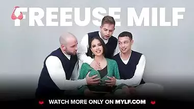 GotMylf - Mature Stepmom Reagan Foxx Reveals Her Juicy Tits And Lets Her Stepson Play With Her