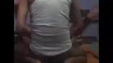 Hindi sexy movie of an amateur couple enjoying a nice home sex session