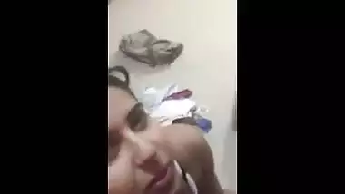 Indian blue film of a legal age teenager giving a wonderful blowjob and getting cum on face