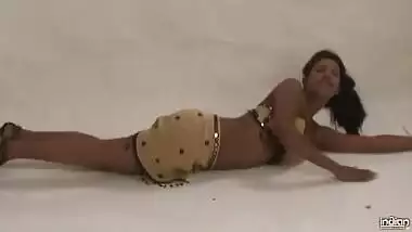 Tamanna In Beige Skirt.