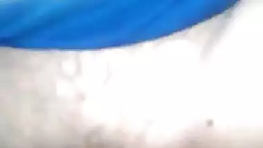 Desi village wife Lalita Singh blowjob and creampie fuck in blue saree