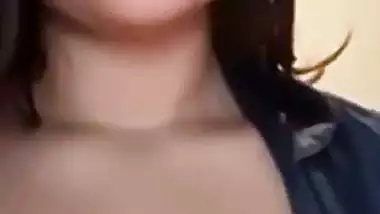 Sexy IT babe enjoys video call sex with her horny colleague