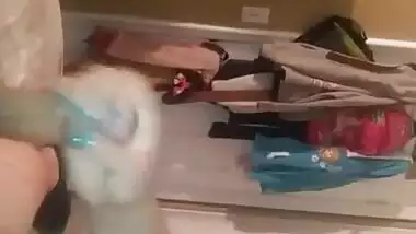 Bbw wife swallowing a big nut