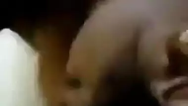Excited Desi guy begins sex with fat girlfriend by kissing her XXX jugs