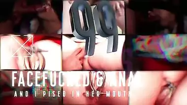 Slave was Face & Ass fucked and then I pissed in her mouth - golden shower