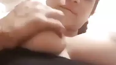 Sexy maal big boobs showing selfie video for lover