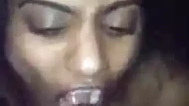 Sexy gujarati girl drinking cum after blowjob