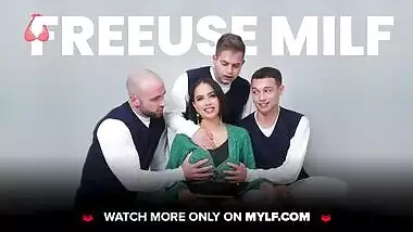 Hot Milf In Silk Robe Christiana Cinn Makes Young Dick Explode All Over Her Face - Mylf Full Scene