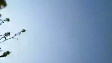 Desi wench has cunt polished by Devar's XXX tool in the fresh air