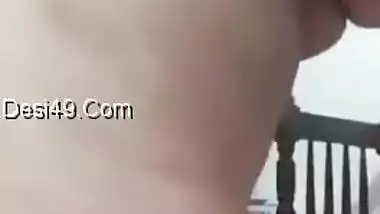 Desi slut takes clothes off making XXX sized knockers and pussy known